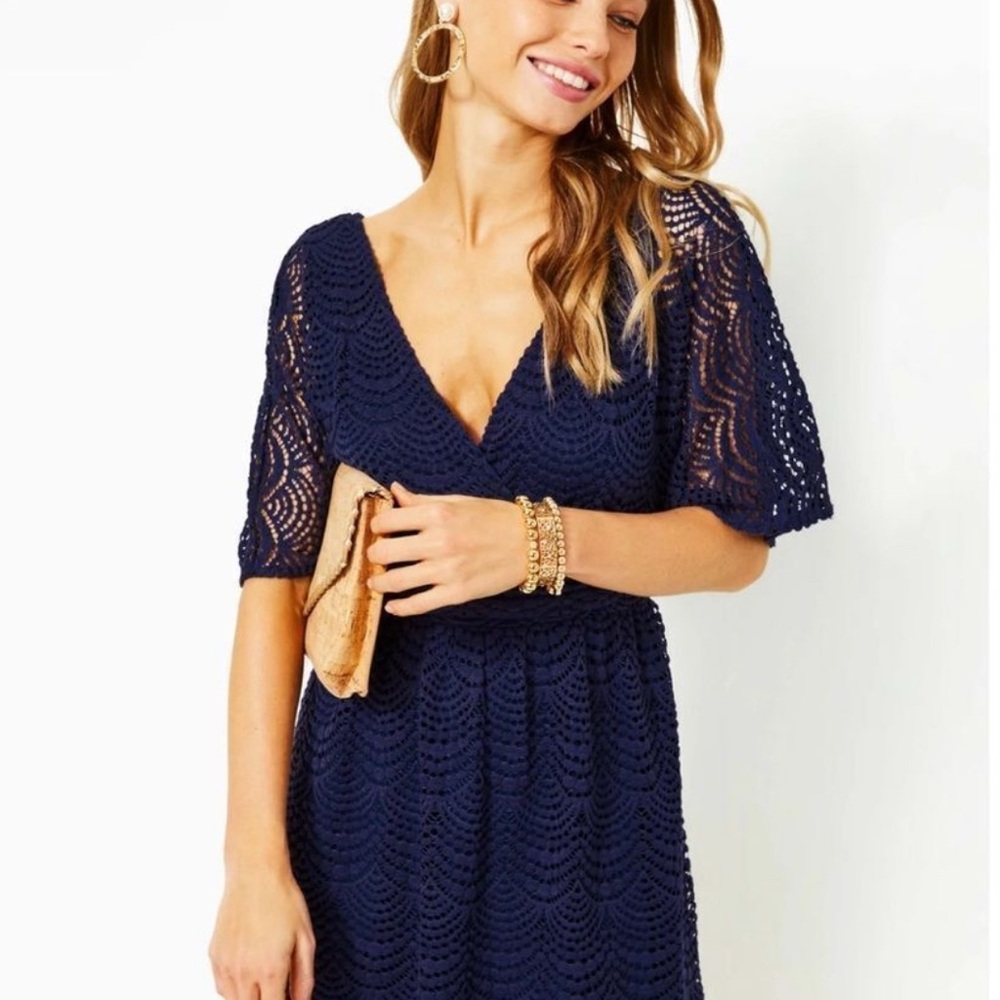 Lilly Pulitzer Blue Lace Romper